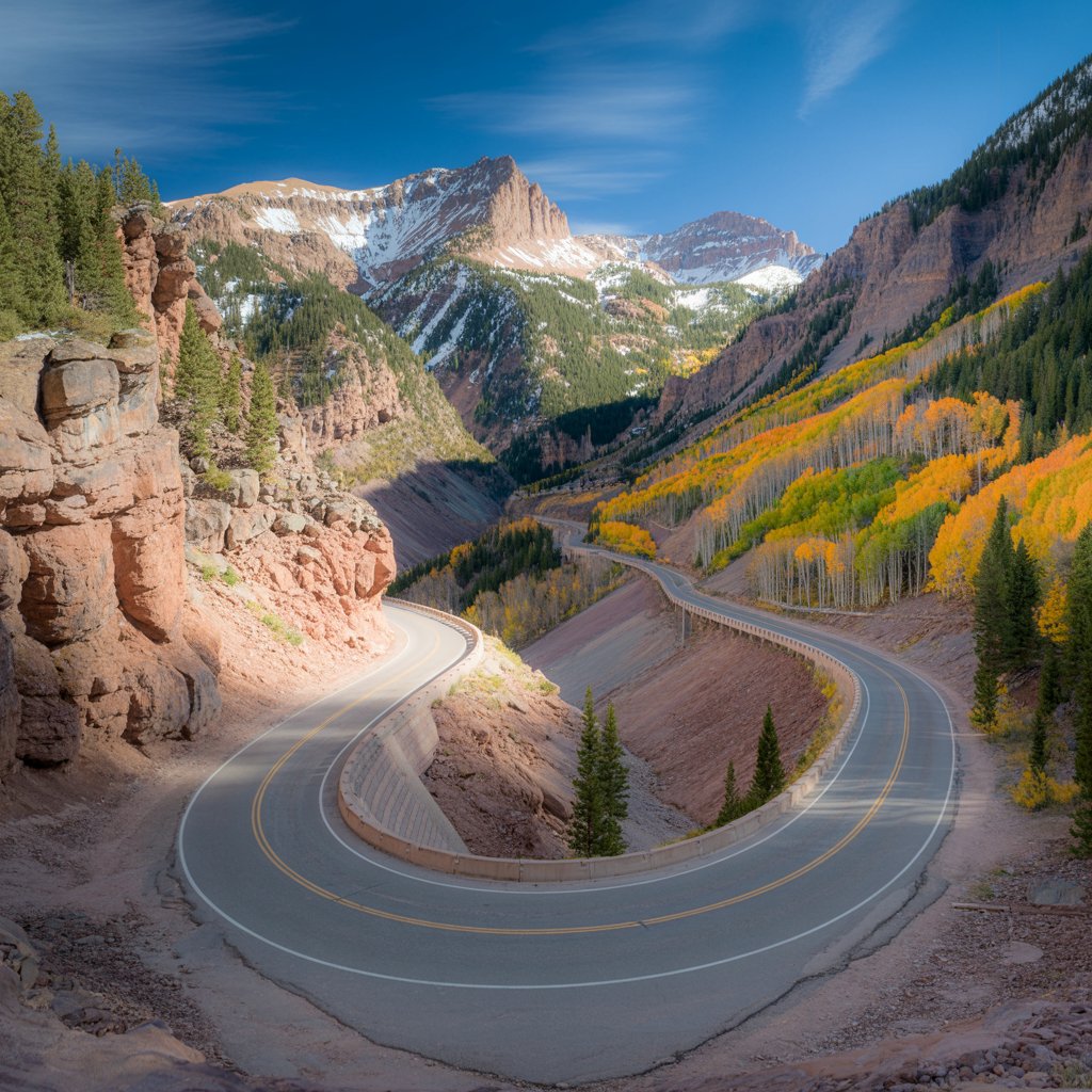 San Juan Skyway 2026 with Million Dollar Highway views near Ouray, Colorado